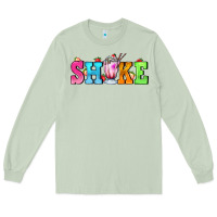 Matcha shake with milkshake Long Sleeve Tee - AdoDesignShop