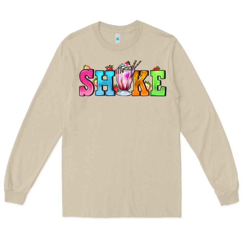 Shake With Milkshake Long Sleeve Tee by AdoDesignShop | Teevron