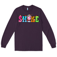 Plum shake with milkshake Long Sleeve Tee - AdoDesignShop