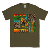 Army Green rooster Classic Tee - AdoDesignShop