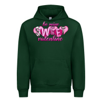 Forest Green Be mine sweet Valentine's Day Urban Hoodie - HowdyJamesFarm