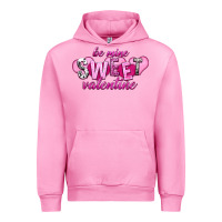 Fuchsia Pink Be mine sweet Valentine's Day Urban Hoodie - HowdyJamesFarm