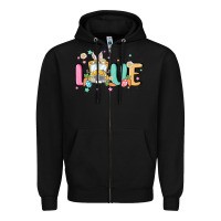 Black love school bus Zipper Hoodie - MaliasSmallBusiness