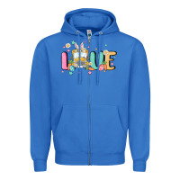 True Royal love school bus Zipper Hoodie - MaliasSmallBusiness