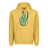 Antique Gold softball peace sign Premium Hoodie - Jasminsmagicworld