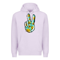 Lilac softball peace sign Premium Hoodie - Jasminsmagicworld
