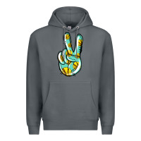 Rock softball peace sign Premium Hoodie - Jasminsmagicworld