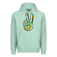 Seafoam softball peace sign Premium Hoodie - Jasminsmagicworld