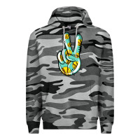 Slate Camo softball peace sign Premium Hoodie - Jasminsmagicworld