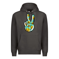 Smoke softball peace sign Premium Hoodie - Jasminsmagicworld