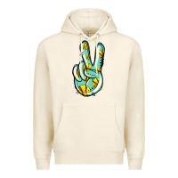 Tofu softball peace sign Premium Hoodie - Jasminsmagicworld