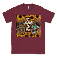 Burgundy cross tumbler Classic Tee - JahusDesignShop