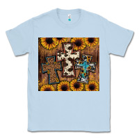 Dusty Blue cross tumbler Classic Tee - JahusDesignShop