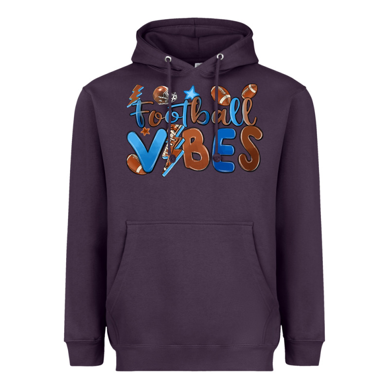 Football Vibes Heavyweight Hoodie by MaliasSmallBusiness | Teevron