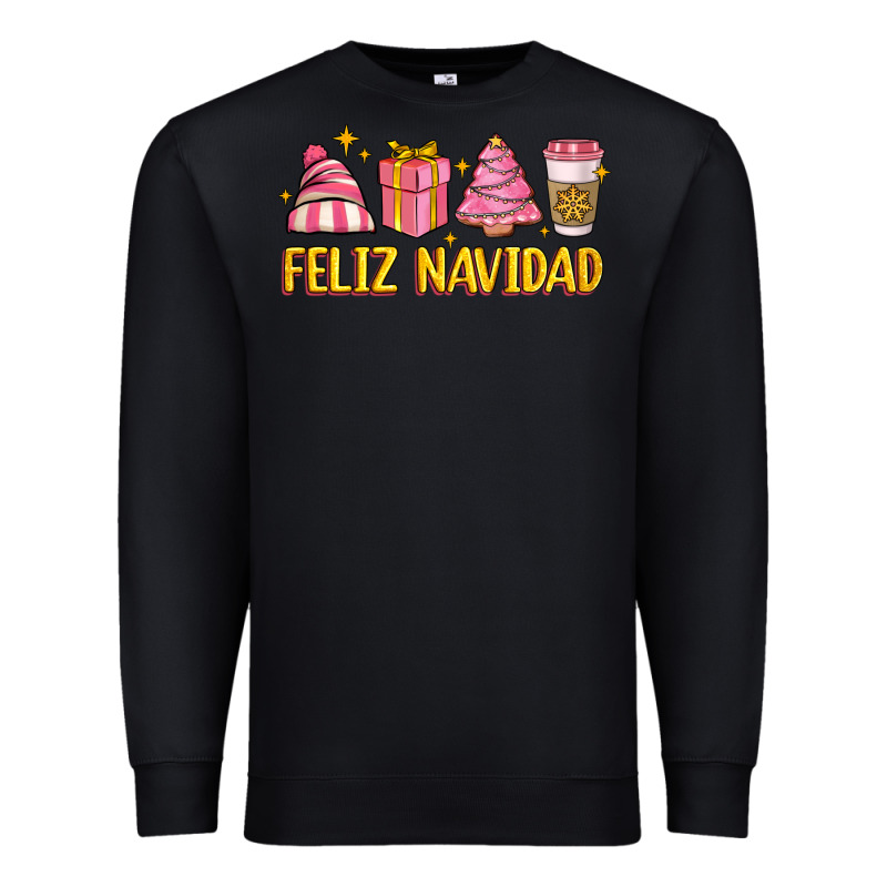 Feliz Navidad Premium Sweatshirt by MaliasSmallBusiness | Teevron