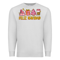 Dove Grey feliz navidad Premium Sweatshirt - MaliasSmallBusiness
