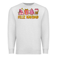 Oatmeal Heather feliz navidad Premium Sweatshirt - MaliasSmallBusiness