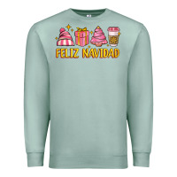 Seafoam feliz navidad Premium Sweatshirt - MaliasSmallBusiness