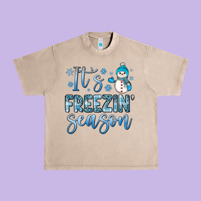 It S Freezin Season Urban Heavy Tee Designed By Jahusdesignshop