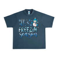 Midnight Navy it s freezin season Urban Heavy Tee - JahusDesignShop