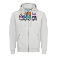 Dove Grey paraprofessional Zipper Hoodie - MaliasSmallBusiness