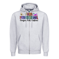 Heather Grey paraprofessional Zipper Hoodie - MaliasSmallBusiness