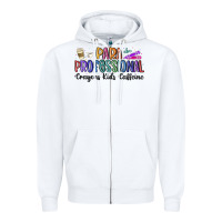 White paraprofessional Zipper Hoodie - MaliasSmallBusiness