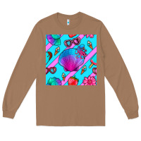 Toasted Coconut sea shell Long Sleeve Tee - BundleAndBundleShop