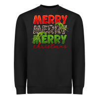 Black Merry christmas Heavyweight Sweatshirt - FaDigitalArtStudio