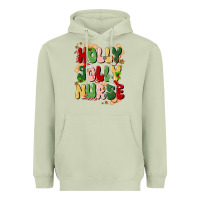 Matcha holly jolly nurse Heavyweight Hoodie - MaliasSmallBusiness