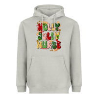 Moon Dust holly jolly nurse Heavyweight Hoodie - MaliasSmallBusiness