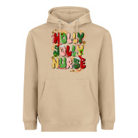 Mushroom holly jolly nurse Heavyweight Hoodie - MaliasSmallBusiness