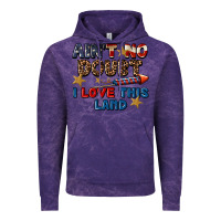 Cloud Purple Ain't no doubt i love this land 4th of july Vintage Hoodie - CowGirlArtShop