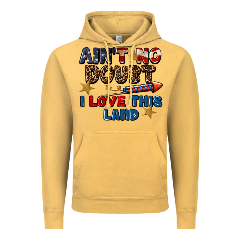 Ain't No Doubt I Love This Land 4th Of July Vintage Hoodie by CowGirlArtShop | Teevron
