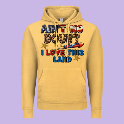 Ain't No Doubt I Love This Land 4th Of July Vintage Hoodie Designed By Cowgirlartshop