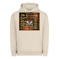 Pigment French Oak daddy's hunting buddy Urban Hoodie - TumblerDesignByShophia