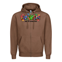 Chestnut autism awtizuhm noun Zipper Hoodie - MaliasSmallBusiness