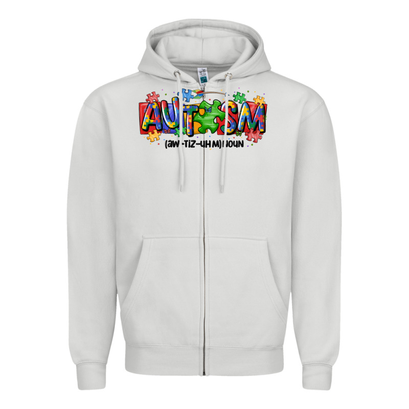 Autism Awtizuhm Noun Zipper Hoodie by MaliasSmallBusiness | Teevron