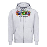 Heather Grey autism awtizuhm noun Zipper Hoodie - MaliasSmallBusiness