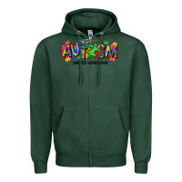 Sports Green autism awtizuhm noun Zipper Hoodie - MaliasSmallBusiness