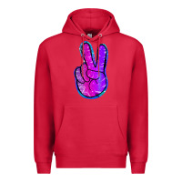 Cardinal Mermaid Peace Sign Premium Hoodie - Jasminsmagicworld