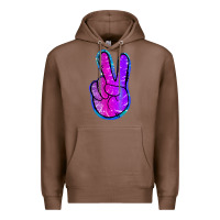 Chestnut Mermaid Peace Sign Premium Hoodie - Jasminsmagicworld