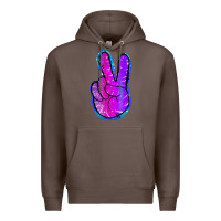 Coffee Mermaid Peace Sign Premium Hoodie - Jasminsmagicworld