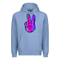 Colony Blue Mermaid Peace Sign Premium Hoodie - Jasminsmagicworld