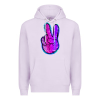 Lilac Mermaid Peace Sign Premium Hoodie - Jasminsmagicworld