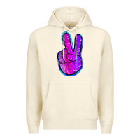 Sandshell Mermaid Peace Sign Premium Hoodie - Jasminsmagicworld