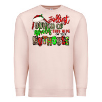 Pale Pink jolliest bunch of assholes this side of the nuthou Premium Sweatshirt - MaliasSmallBusiness