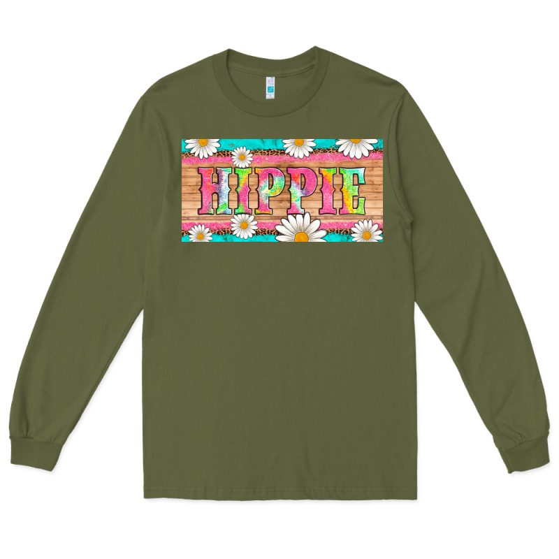 Hippie And Daisys License Plate Template Long Sleeve Tee by Artiststas | Teevron