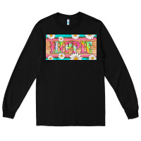 Black hippie and daisys license plate template Long Sleeve Tee - Artiststas