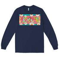 Navy hippie and daisys license plate template Long Sleeve Tee - Artiststas